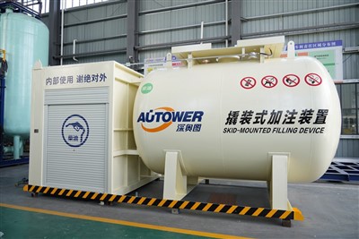 Egyadagolós mobil töltőállomás benzinhez